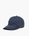 Madewell Organic Cotton Broken-in Baseball Cap In Dark Baltic