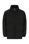 Moschino Quilted High Collar Jacket With Elasticated Cuffs