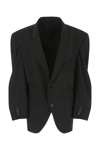 BALENCIAGA BLACK WOOL OVERSIZE BLAZER  BLACK BALENCIAGA DONNA 1