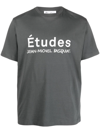 ETUDES STUDIO X JEAN MICHEL BAQUIAT LOGO印花T恤