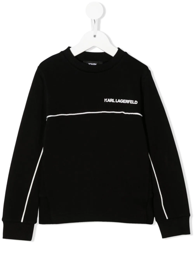 Karl Lagerfeld Logo-print Sweatshirt In Black