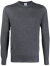 Aspesi Melange-effect Wool Sweater In Grey