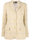 Aspesi Tailored Jacket Checked Pattern In Multi