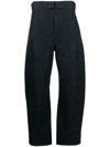 LEMAIRE BELTED STRAIGHT-LEG TROUSERS