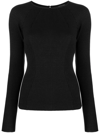 Rag & Bone Rag And Bone Black Long Sleeve T-shirt In Schwarz