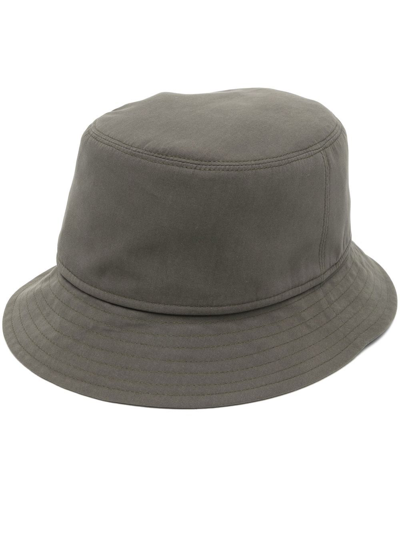 Borsalino Logo-tag Bucket Hat In Military Green