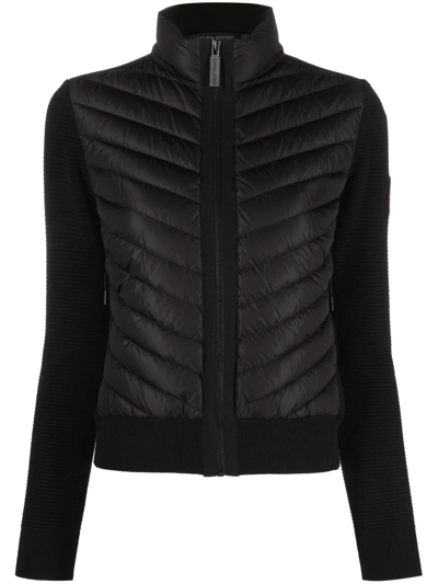 Canada Goose Zipped-up Padded Jacket In Black