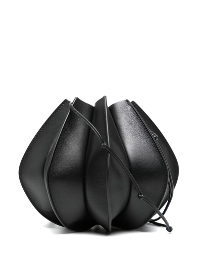 Ulla Johnson Hilma Top-handle Leather Bucket Bag In Noir