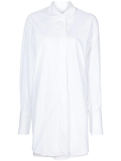 Patou Mini Cotton Shirt-dress In White