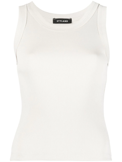 Styland Organic Cotton Vest Top In Grau