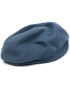 Comme Des Garçons Shirt Logo-embroidered Baker-boy Cap In Blue