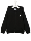 GOLDEN GOOSE LOGO-PATCHED ZIPPED HOOD
