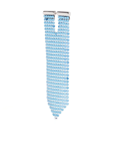 Paco Rabanne Pixel Tie Mono Earring In Blue