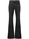 Ksubi Flared-leg Denim Jeans In Schwarz
