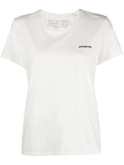 Patagonia P-6 Mission Organic Cotton T-shirt In Weiss