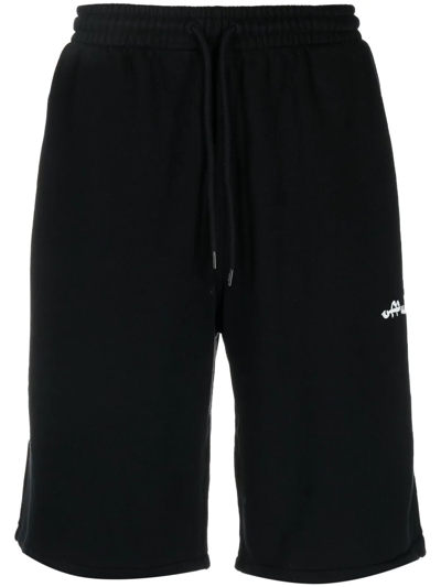 Off-white Navy Between Arrow Shorts In Outerspace White