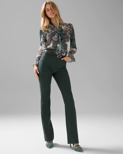 White House Black Market Whbm® Ines Slim Bootleg Comfort Stretch Pant In Spruce