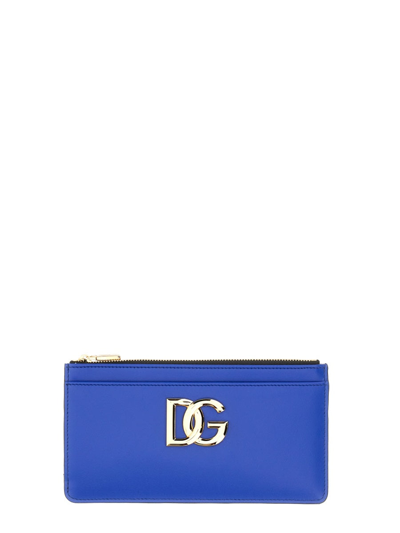 Dolce & Gabbana Large Card Holder In Blue