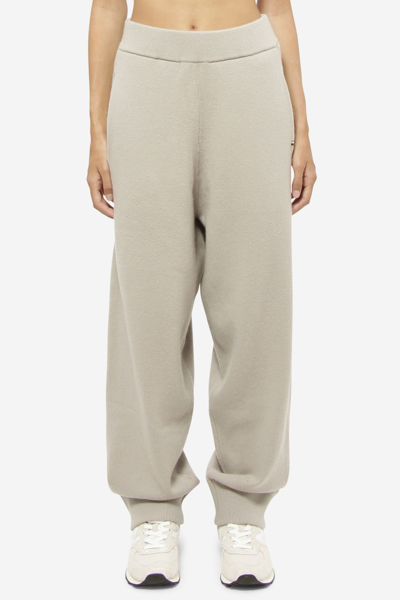 Extreme Cashmere N197 Rudolf Knitted Wide Trousers In Grey