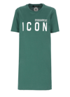 Dsquared2 Icon Renny Dress In Dark Green