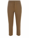 Dondup Trousers  Ariel In Stretch Gabardine In Cuoio
