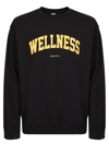 Sporty &amp; Rich Wellness Ivy Print Crewneck In Black