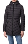 Bernardo Bernado Packable Ecoplume™ Hooded Walker Coat In Titan