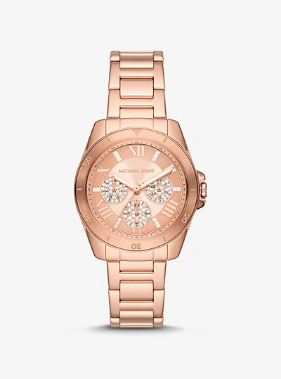 Michael Kors Mini Alek Pavé Rose Gold-tone Watch