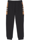 BURBERRY CHECKED COTTON SWEATPANTS