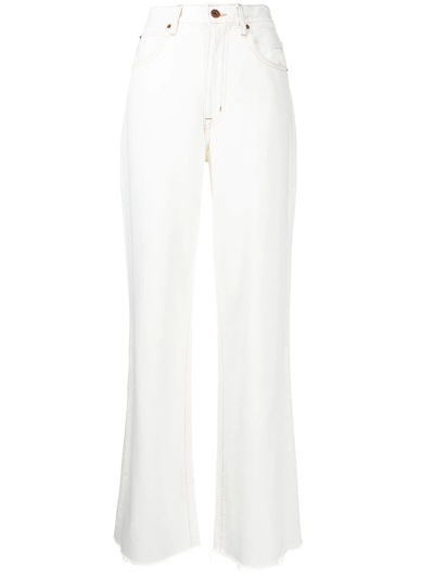 Slvrlake Grace Straight-leg Jeans In White