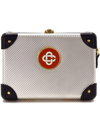 Casablanca Silver Globe-trotter Edition Miniature Case Bag In Silver