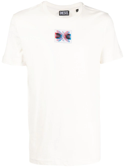 Diesel Graphic-print Short-sleeve T-shirt In White