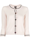Ps By Paul Smith Womens Knitted Cardigan With Buttons In 粉色