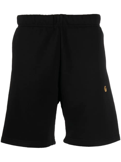 Carhartt Embroidered Logo Track Shorts In Black