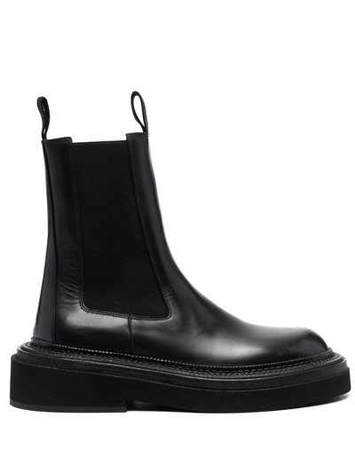 Marsèll Chunky Leather Boots In Black