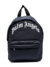 PALM ANGELS LOGO-PATCH ZIP-UP BACKPACK