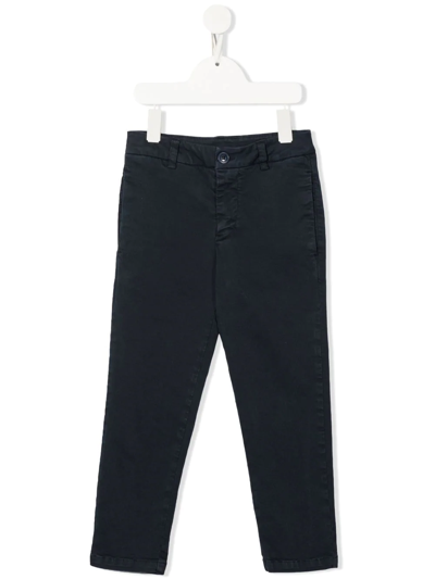 Dondup Kids' Tapered-leg Chinos In 蓝色