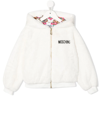 MOSCHINO EMBROIDERED-LOGO DETAIL BOMBER JACKET