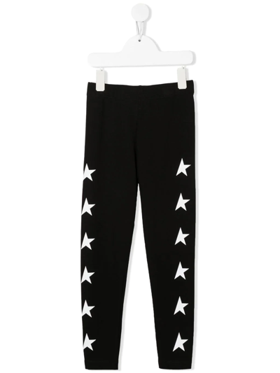 Golden Goose Star-print Leggings In 黑色