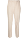 ANTONELLI ELASTICATED-WAIST CROPPED TROUSERS