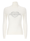 LOVE MOSCHINO SWEATER WITH HEART LOGO