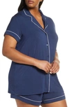 Nordstrom Lingerie Moonlight Short Pajamas In Navy Peacoat