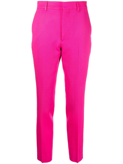 Ami Alexandre Mattiussi High-waisted Tailored Trousers In Pink