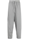 Fumito Ganryu Drawstring-waistband Track Pants In Grey