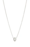 Ef Collection Diamond & Topaz Teardrop Pendant Necklace In 14k White Gold