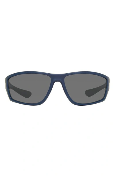 Eddie Bauer 64mm Rectangle Sunglasses In Blue/ Gray