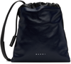 MARNI NAVY & BLACK SOFT MUSEO POUCH