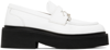 Marni Piercing-detail Slip-on Loafers In 00w01 Lily White