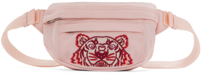 Kenzo Pink Mini Kampus Tiger Belt Bag In Rose