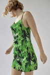 Urban Outfitters Uo Mallory Cowl Neck Slip Dress In Light Green